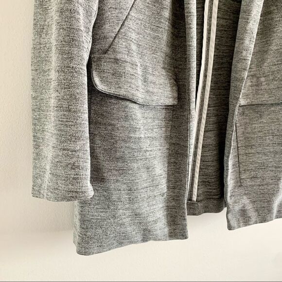 TOPSHOP Stretch Knit Grey Casual Open Blazer - Picture 3 of 12